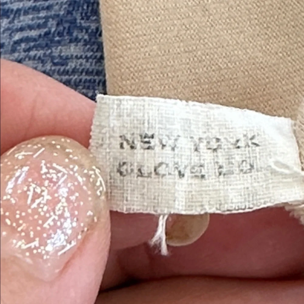 Vintage 60s New York Glove Co Nylon Tan Gloves with elastic ruched sides‎